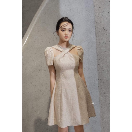 Đầm dự tiệc chéo cổ sang trọng Ned Dress