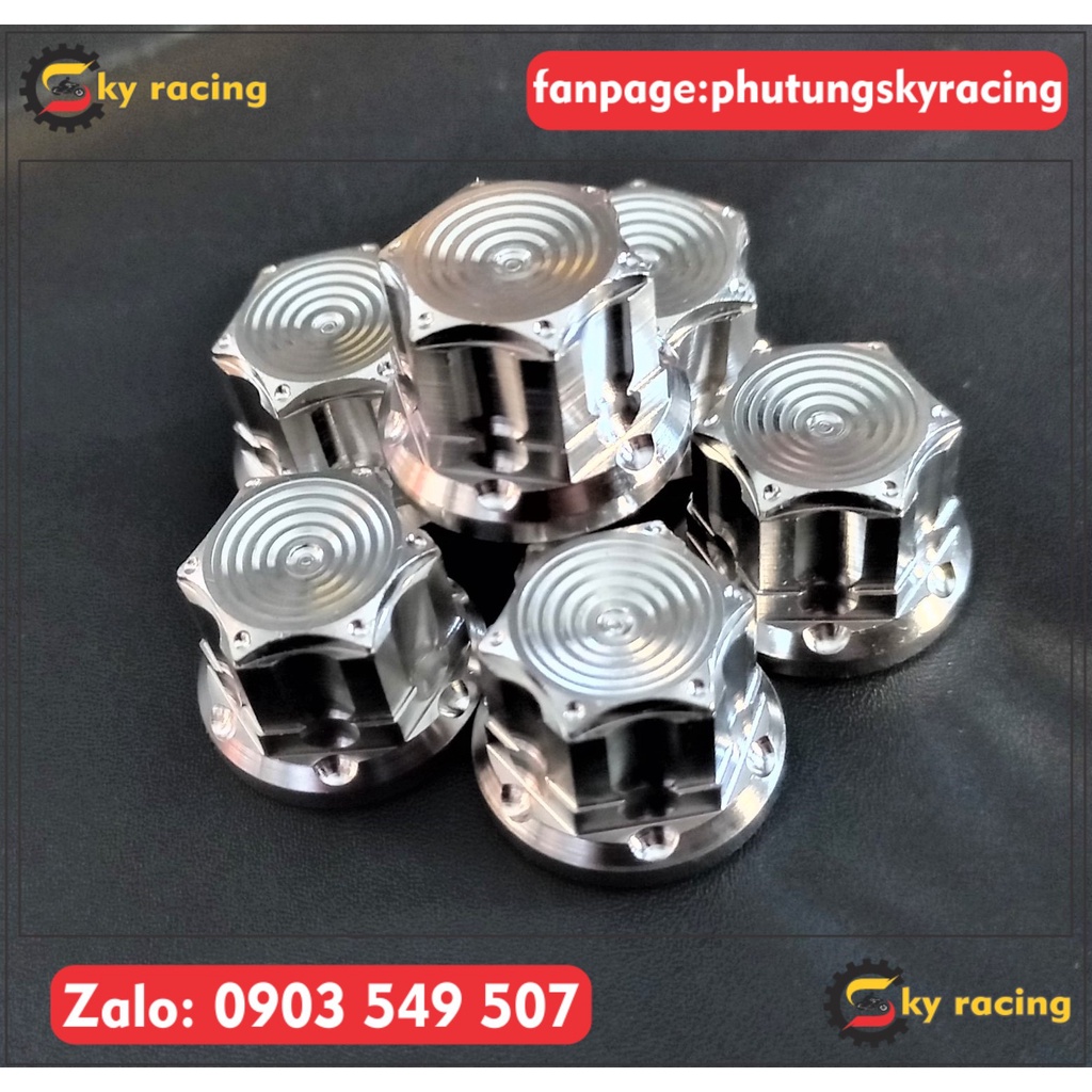 Tán salaya bít đầu TH pro CNC inox 304 gắn nhiều loại xe máy