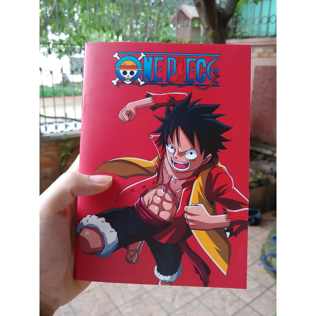 Vở Luffy One Piece bìa đỏ khổ A5