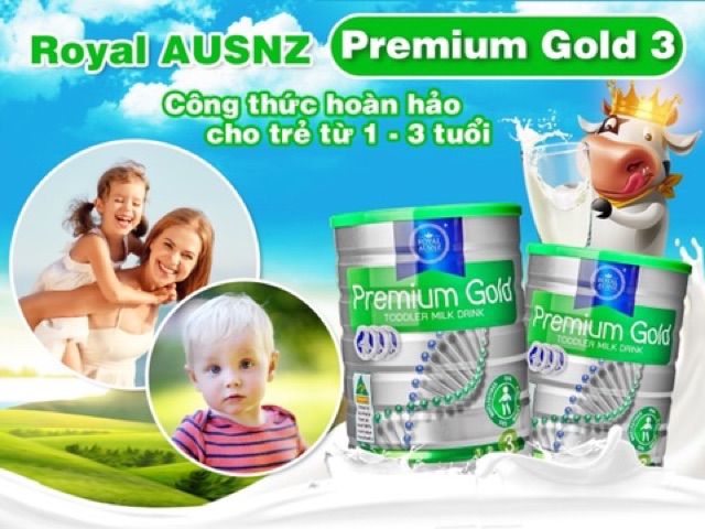 Sữa Hoàng Gia Úc Premium Gold số 3 loại 900g