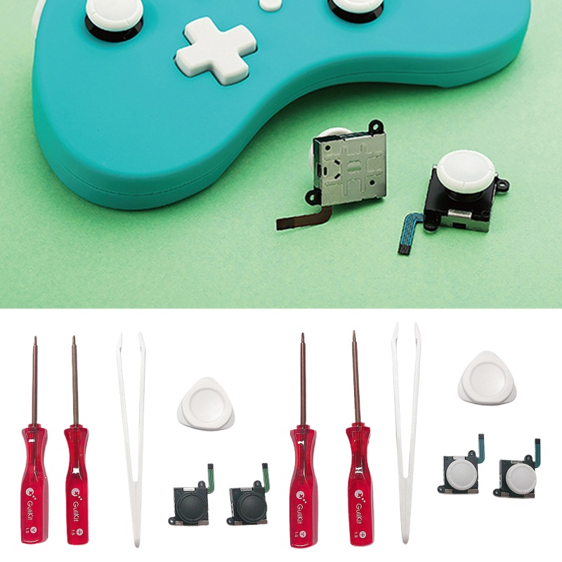 Bộ Dụng Cụ Sửa Chữa Tay Cầm Điều Khiển Chơi Game 6 Trong 1 3D Analog Có Nhíp Cho NS