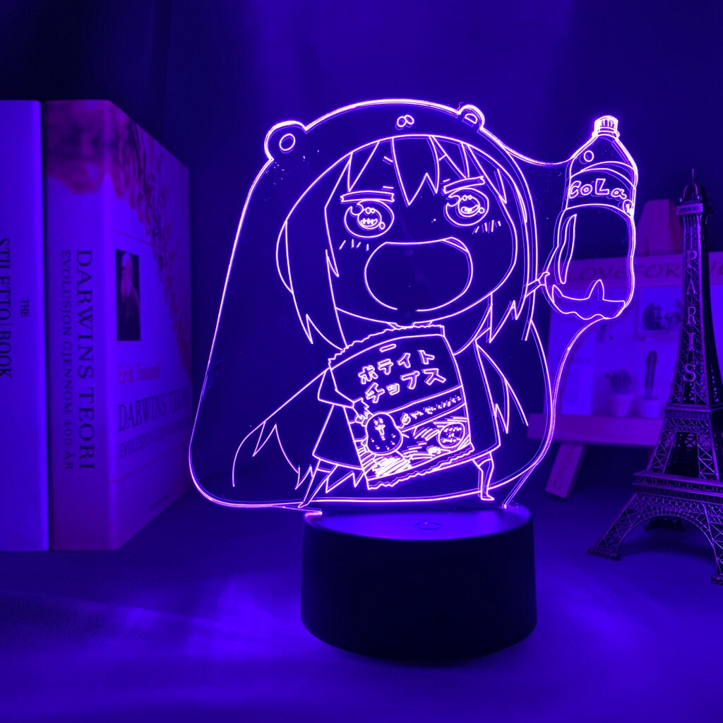 Đèn Ngủ Bóng LED Đổi Màu Hình Anime Himouto Umaru Chan