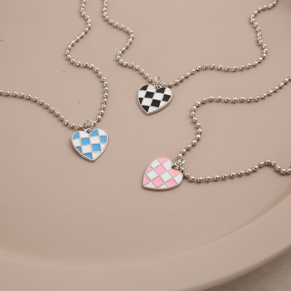 Vòng cổ bạc mặt hình trái tim xinh xắn cho nữ