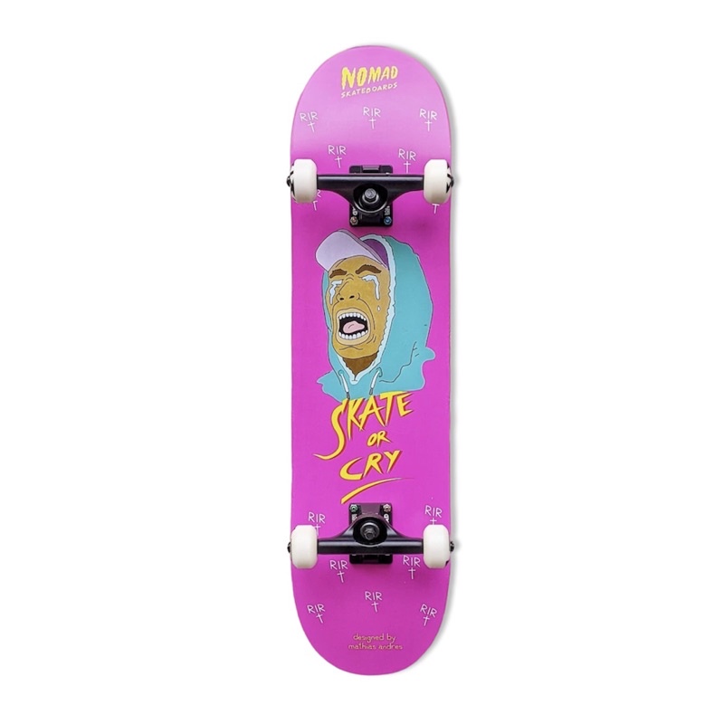 Ván Trượt Skateboard Chuyên Nghiệp Châu Âu - NOMAD SKATE OR CRY COMPLETE 8.0