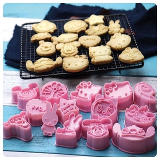 Khuôn nhấn cắt làm bánh cookie hoạt hình 3D xinh xắn