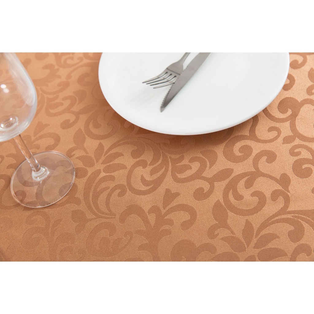 Khăn Trải Bàn Tròn Màu Trắng Bằng Chất Liệu 100% Poly Chất Lượng Cao Dùng Để Trang Trí Tiệc