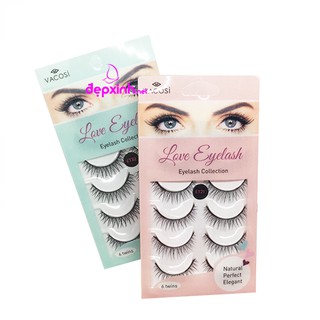 Hộp 6 bộ mi giả Vacosi Love Eyelash Hàn Quốc