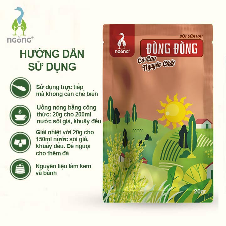 Bột Sữa Hạt Dinh Dưỡng Đòng Đòng Nâu Hộp 300gr