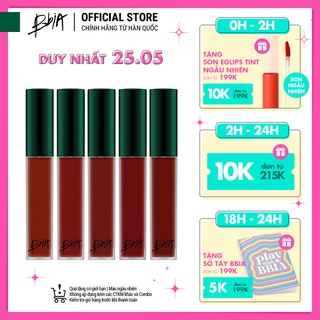 [Mã FMCGMALL -8% đơn 250k] Son Kem Lì Bbia Last Velvet Lip Tint ASIA EDITION (5 Màu) 5g Bbia Official Store