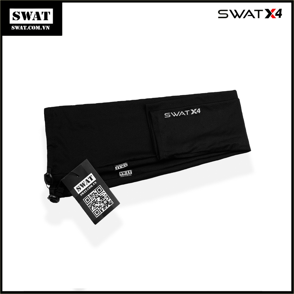 Ống tay SWAT X4 mẫu mới xỏ ngón màu đen chống nắng 50+