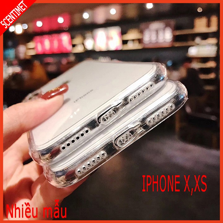 ỐP LƯNG IPHONE X ( ốp trong suốt có bảo vệ camera bằng kim loại , có bảo vệ chân sạc ) 5CENTIMET