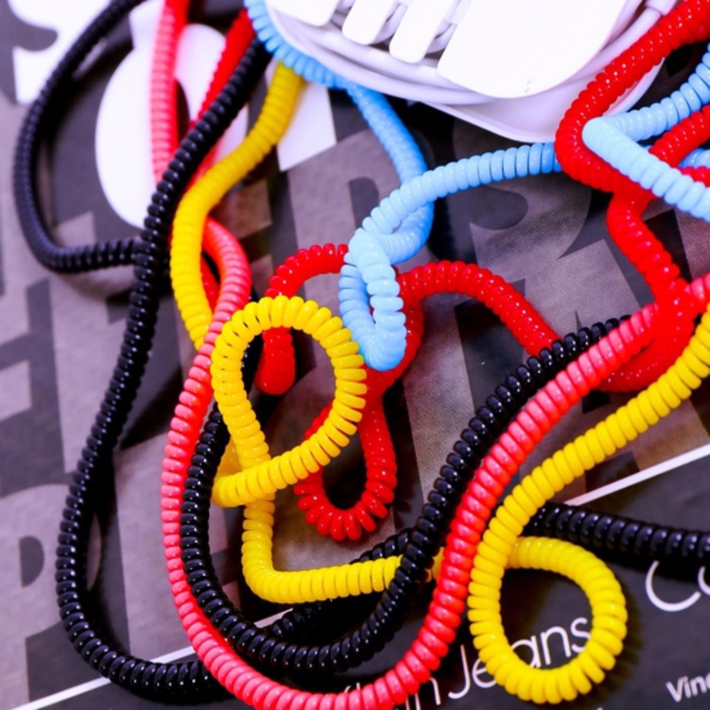 (Giá Sỉ) Dây Cuốn Sạc Điện Thoại 2 Màu Chống Rối - Chống Đứt Gãy Cho Cáp Sạc Và Tai Nghe PK03 | BigBuy360 - bigbuy360.vn