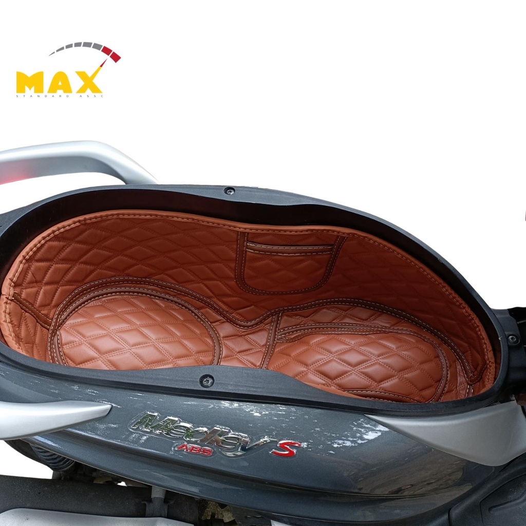 Lót Cốp Da PIAGGIO VESPA MEDLEY Chống Nóng Chống Sốc Xe Máy VESPA MEDLEY Có Túi Đựng Giấy Tờ MAX STORE