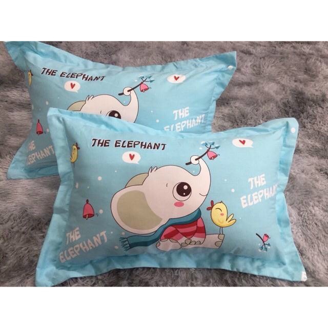 Gối Cotton 5D cho bé. Hàng 2 lớp, In hình thú dễ thương cho bé