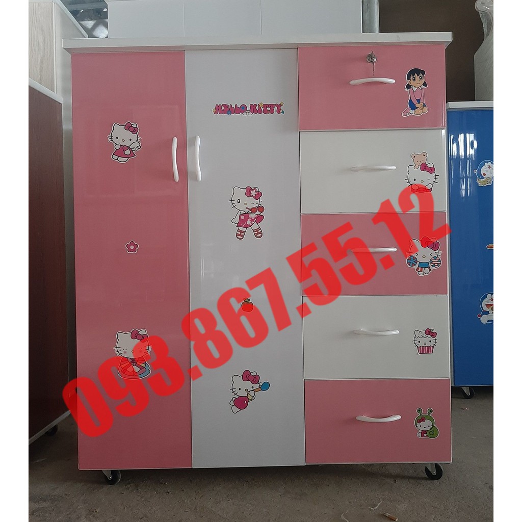 TỦ QUẦN ÁO HELLO KITTY CHO BÉ GÁI