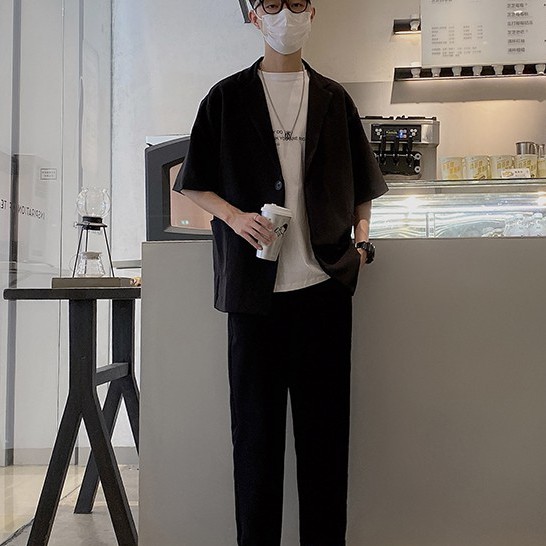 Áo Blazer Tay Ngắn/Cộc BZ10 Khoác Mùa Hè Phong Cách Năng Động Thời Trang Hàn Quốc MrHero