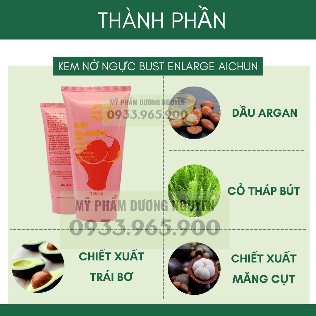 Kem Massage Nở Ngực Bust Enlarge Dưỡng Da Săn Chắc Aichun
