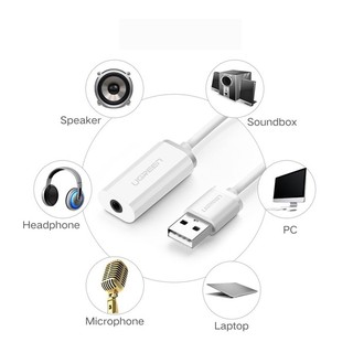 Bộ Chuyển Đổi USB Ra Audio Ugreen 30712