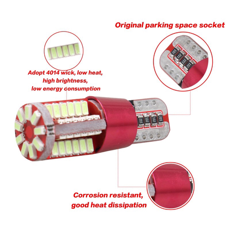 1PC T10 COB W5W LED, Light Bulb,Canbus Auto Car Light