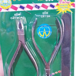 Combo 3 món kềm cắt móng+kềm cắt da+dũa móng