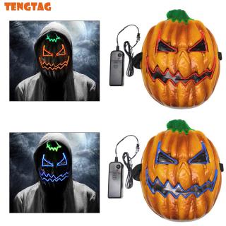 Mặt nạ hóa trang Halloween hình quả bí ngô phát sáng