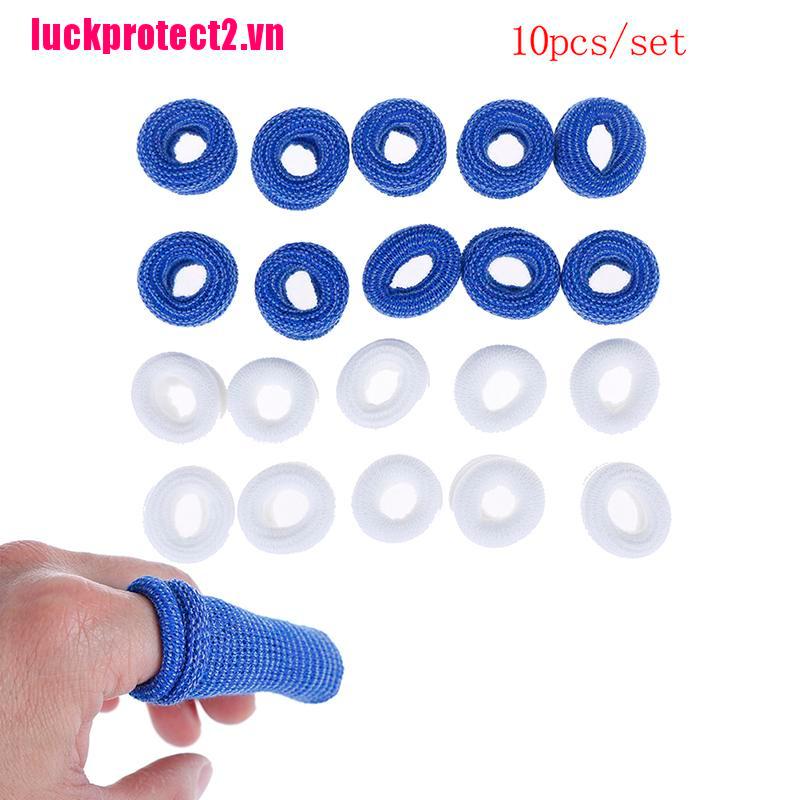 H&L 10Pcs Finger Bobs Cots Buddies Blue/White Dressings First Aid Tubular Bandage