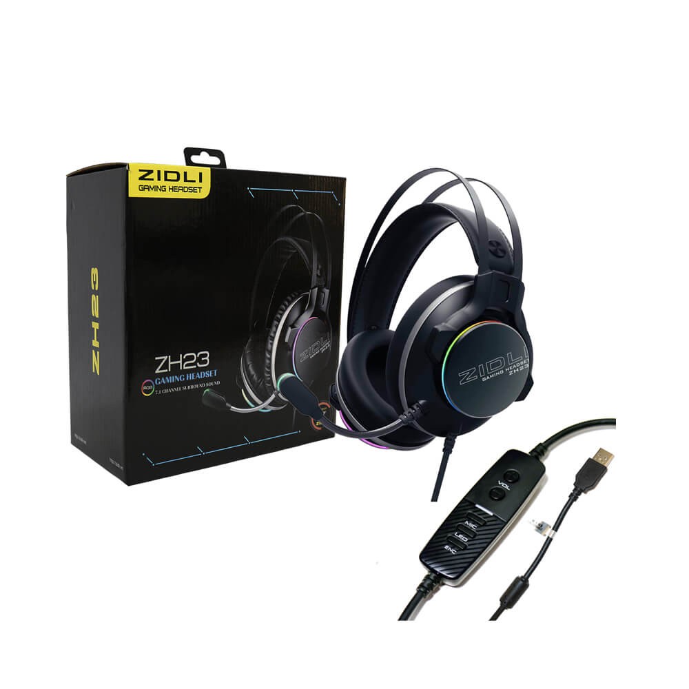 [ TAI NGHE CAO CẤP ] Tai nghe Gaming ZIDLI ZH23 (Real RGB, Sound 7.1)_ hàng chính hãng