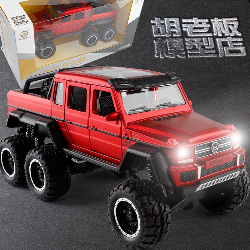 Mô Hình Xe Bán Tải Địa Hình Mercedes-Ben AMG G63 6x6 Bằng Kim Loại, Mở 4 Cửa, Có Nhạc & Đèn, Tỷ Lệ 1:32 - No.XA3210A