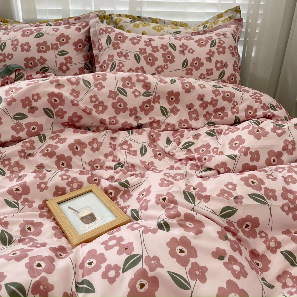 [Nhiều Mẫu] Sét Chăn Ga Gối Cotton Poly Tổng Hợp Hoa Nhí Nhiều Màu Sắc | BigBuy360 - bigbuy360.vn