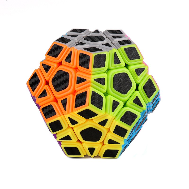 Combo 4 Khối Rubik Biến Thể MoYu Meilong Pyraminx Skewb Megaminx Square-1 Carbon Fiber WCA
