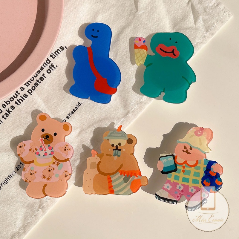 Dễ Thương Nút Đỡ Điện Thoại Hình Hoạt Hình Đáng Yêu Cho Iphone Android Đứng