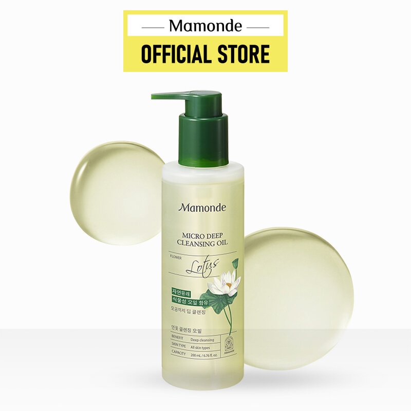 Dầu Tẩy Trang Mamonde Micro Deep Cleansing Oil Làm Sạch Sâu Lỗ Chân Lông 200ml
