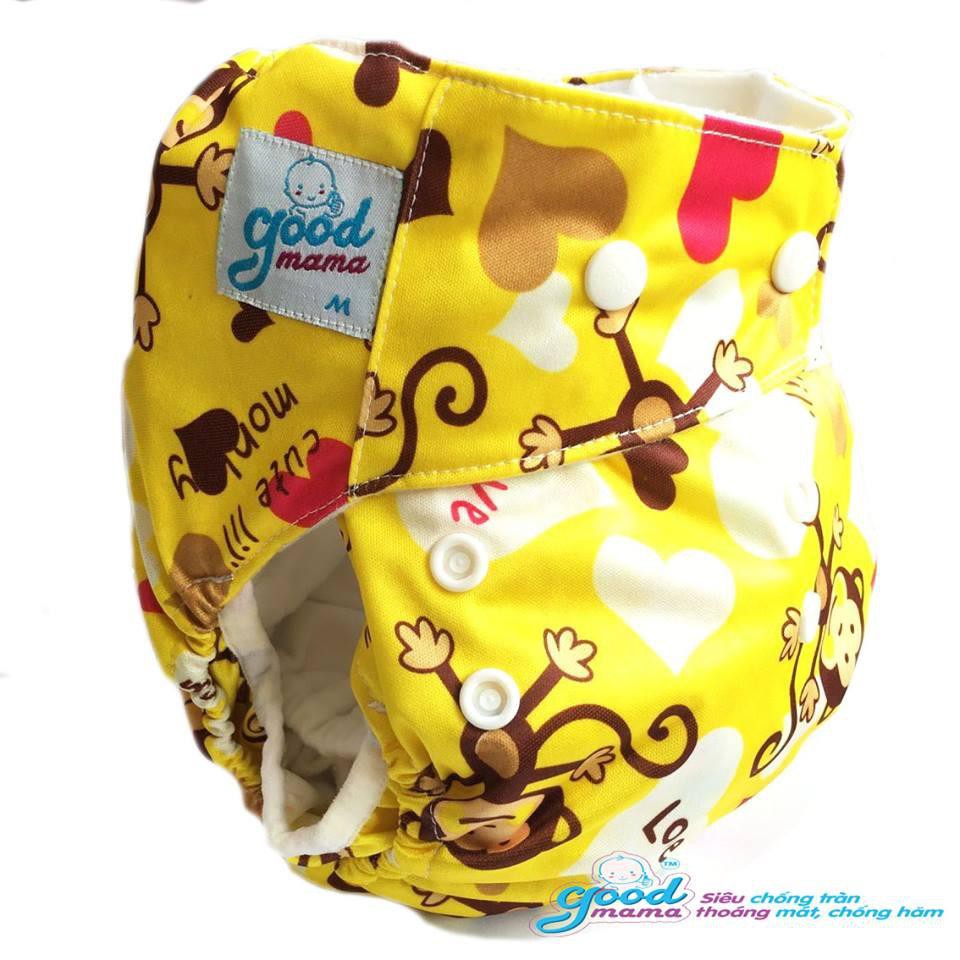 Bỉm Vải Siêu Chống Tràn goodmama size M(3-12kg) L( 10-20kg)