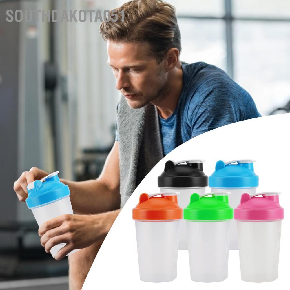Southdakota051 400ML Shake Bottle Plastic Protein Fitness Water Kettle Sport Cup Without BPA