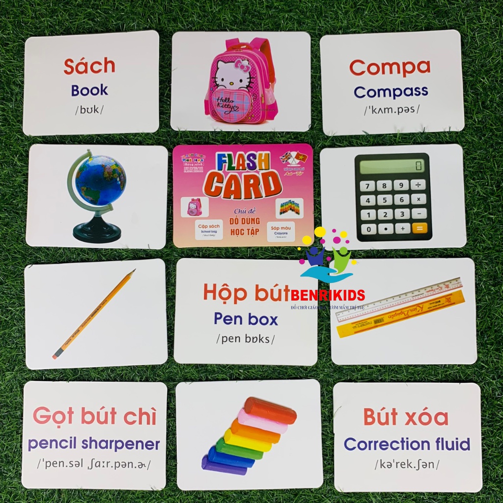 Thẻ Học FlashCard Thông Minh Loại To 16x12Cm 14 Chủ Đề Theo Phương Pháp Glenn Doman Giúp Bé Phát Triển Vượt Trội