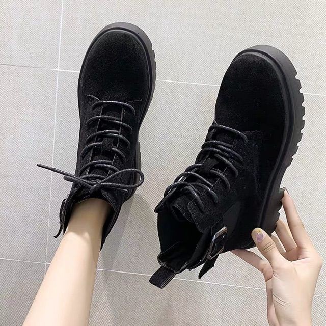 Hàng Xịn [ SẴN BÓNG S38 ] Boots cao cổ oxford phiên bản mới mùa thu đông năm nay, hàng quảng châu loại đẹp - MÃ F06