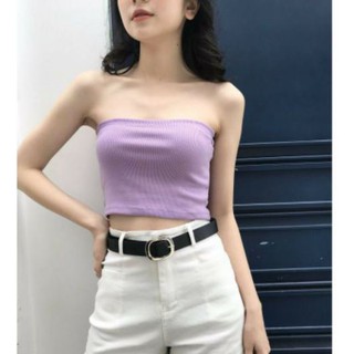 Áo Ống croptop Thun Gân