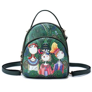 Balo 3 ngăn cô gái rừng xanh - m671