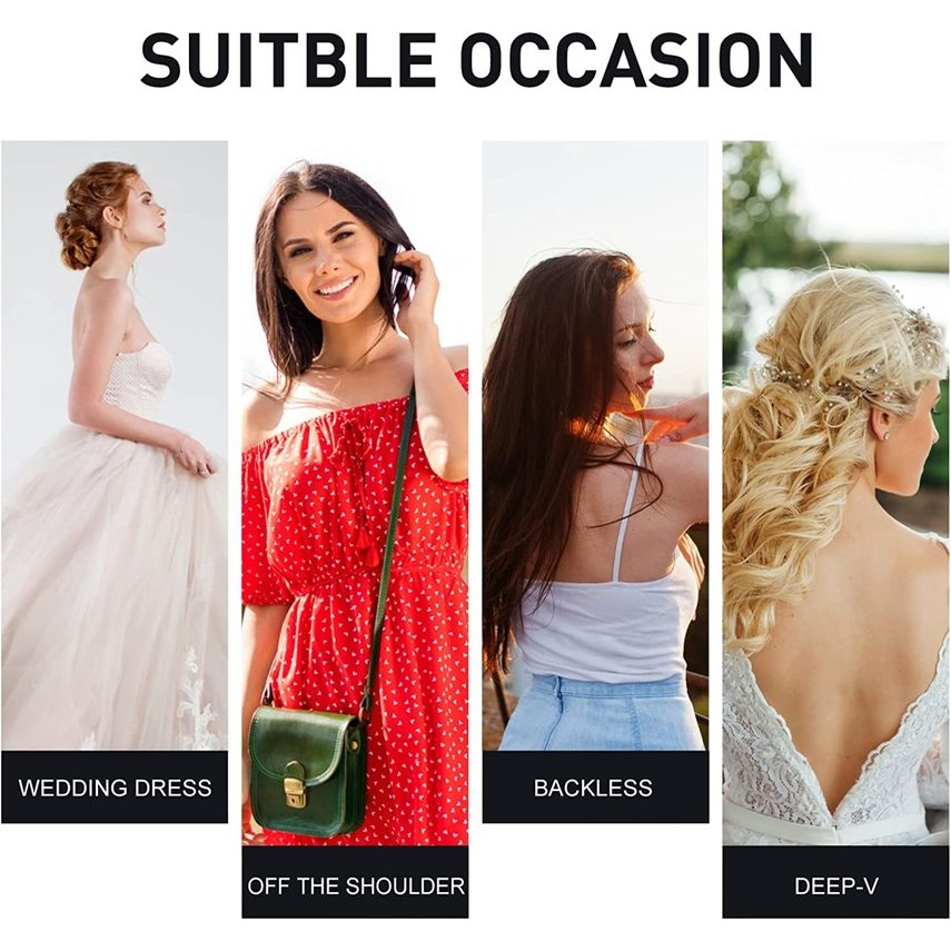 Miếng Dán Ngực Hình Đôi Cánh Thiên Thần Vô Hình Không Dây Vô Hình Thoáng Khí Cho Nữ