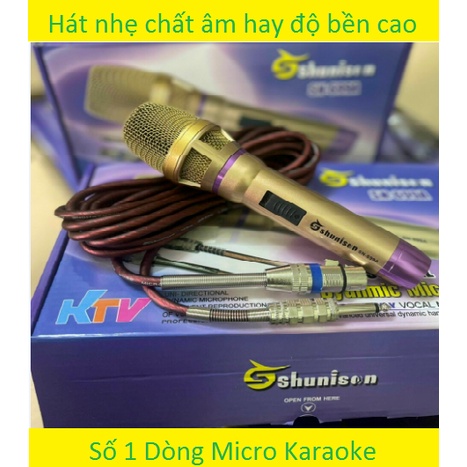 Micro karaoke Shunison SN-699A . Micro thiết kế đẹp, âm thanh mượt mà, trong trẻo, khả năng chống hú cao