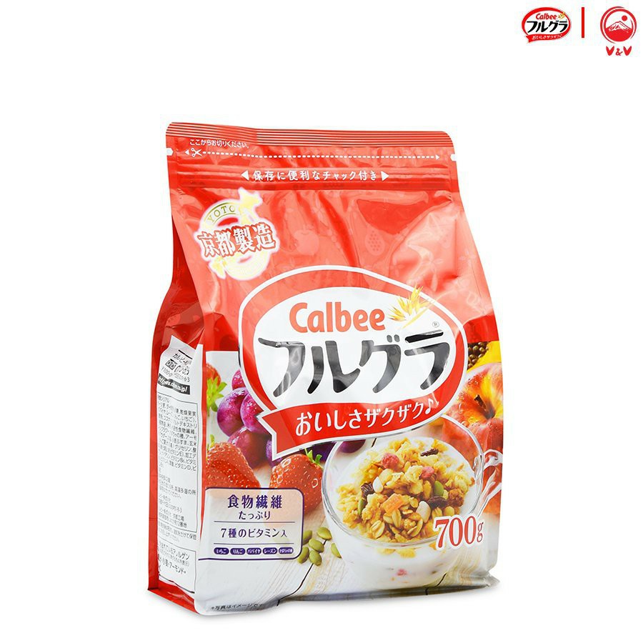 Ngũ cốc Calbee Ăn Kiêng Giảm Cân Nhật Bản mix sữa chua hoa quả trái cây dùng ăn sáng (750G)