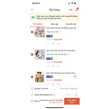 Combo Tất Vớ Khách IB chọn