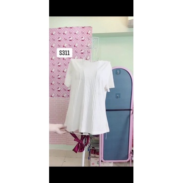 áo Thun trắng sọc ẩn. S311