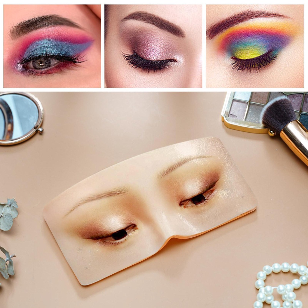 Bảng Silicone 3D Luyện Tập Trang Điểm Mắt Có Thể Tái Sử Dụng