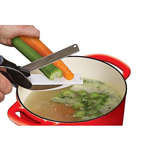 Dao kiêm Kéo Thớt Clever Cutter 3in1