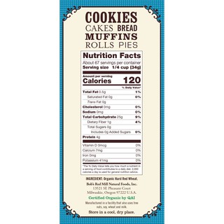 Bột mì đa dụng hữu cơ Organic Bob's Red Mill