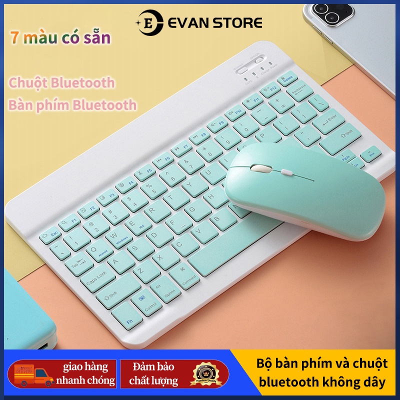 bàn phím chuột không dây bluetooth văn phòng mini 10 inch / máy tính bàn phím chuột bộ đồ (Giao hàng ngay)