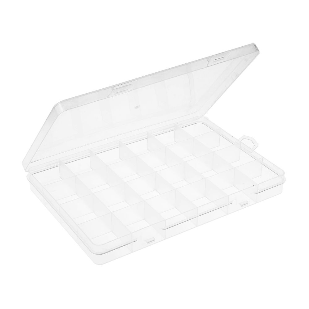 Hộp nhựa 24 ngăn đựng trang sức tiện dụng