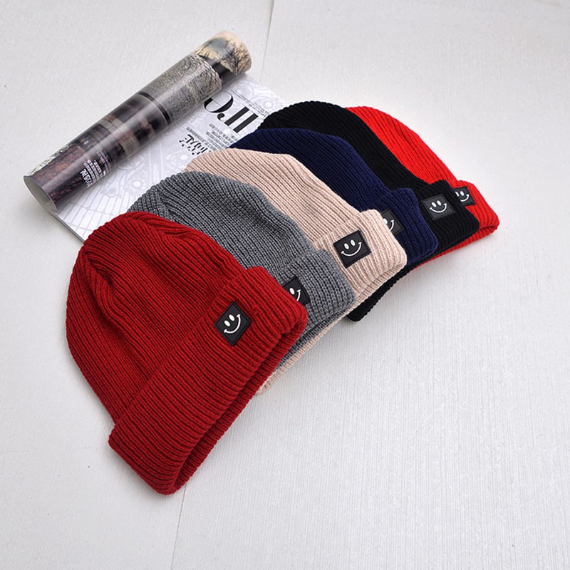 Mũ Trùm Đầu Dệt Kim Chất Cotton Giữ Ấm Cho Bé