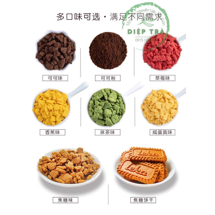 Vụn bánh vị matcha/trứng muối